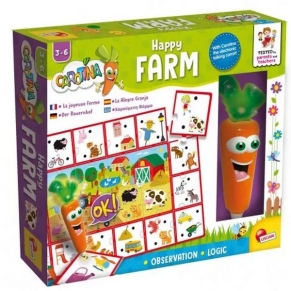 Lisciani CAROTINA Веселата ферма - Образователна игра с магическа писалка